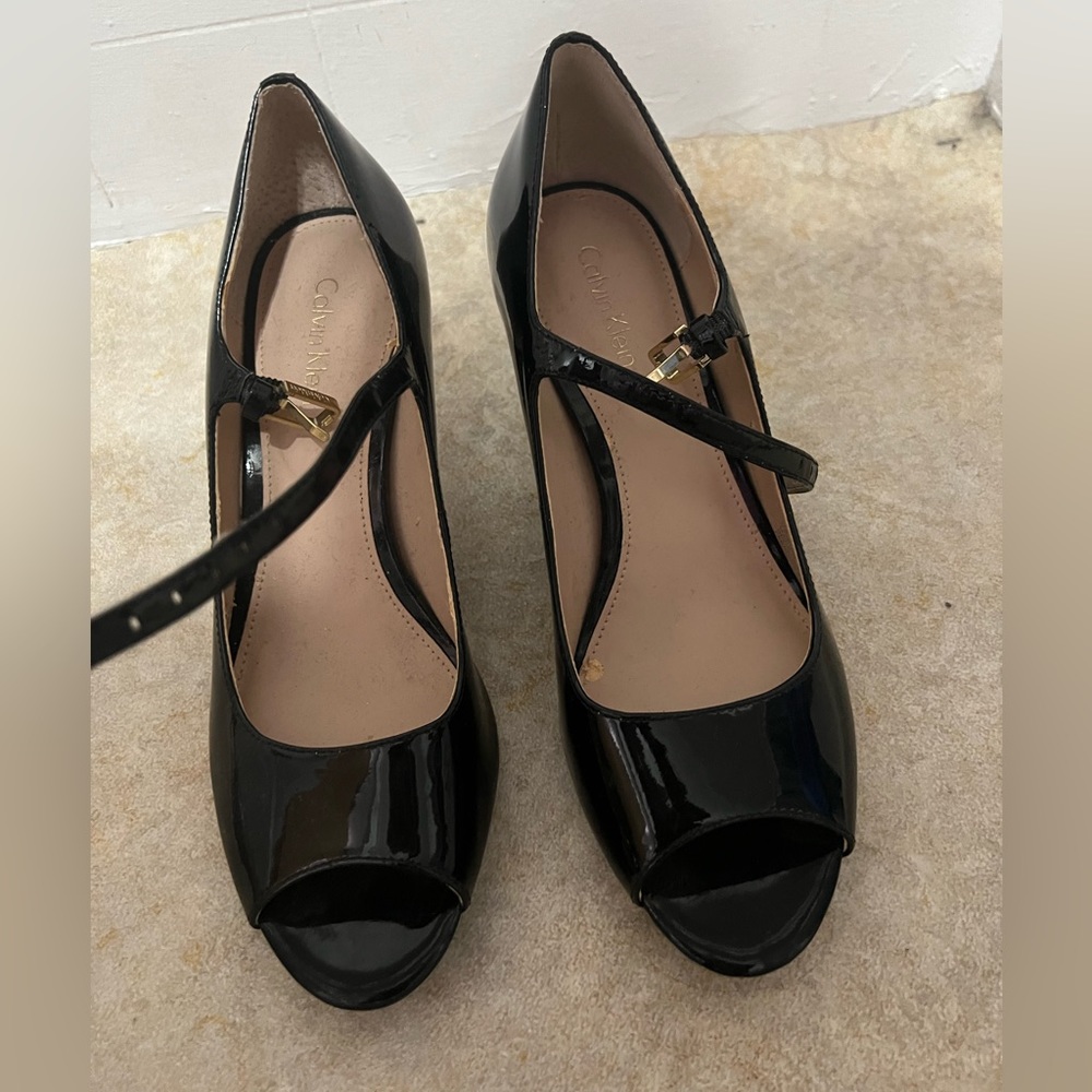 Calvin Klein Gayle Pump Open Toe Heels